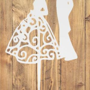 Cake Topper « Couple de mariés danseurs »