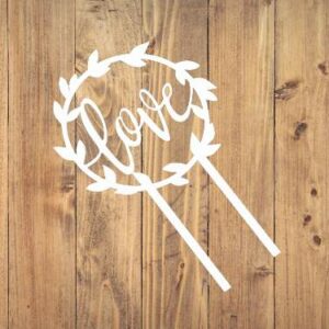 Cake Topper « Love Florale »