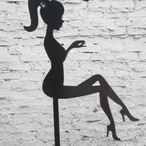 Cake Topper  » Lady assise »