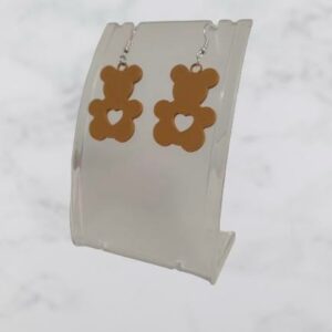 Boucles d’oreilles « Ourson en peluche »