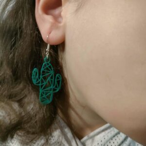 Boucles d’oreilles « Cactus Géométriques »