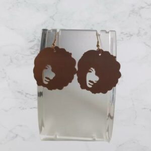 Boucles d’oreilles « Tête Afro »